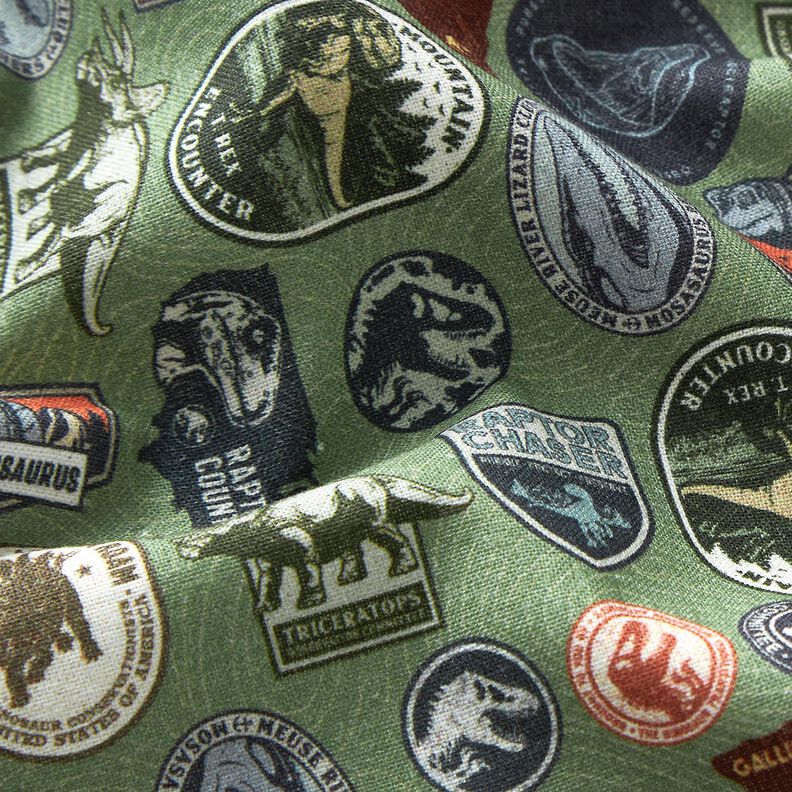 Popeline coton Patches Jurassic Park Tissu sous licence | Universal Studios – pin,  image number 2