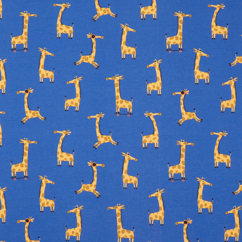 Jersey coton Girafes sportives | by Poppy bleu roi,  image number 1