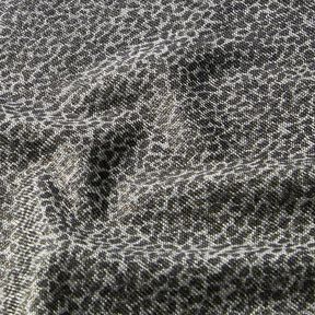 Jersey jacquard motif léopard – or métallisé/gris, 