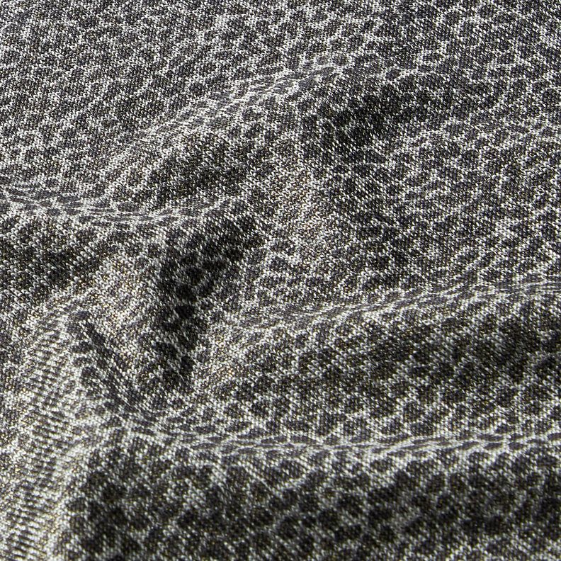 Jersey jacquard motif léopard – or métallisé/gris,  image number 2