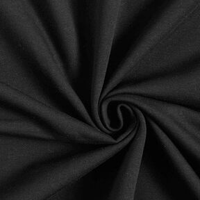 Molleton coton léger uni – noir, 