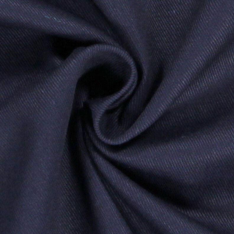 Sergé coton Uni – bleu marine,  image number 2