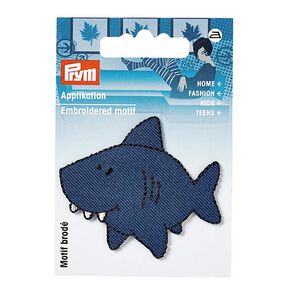 Application Requin [ 5 x 5,8 cm ] | Prym – bleu marine, 