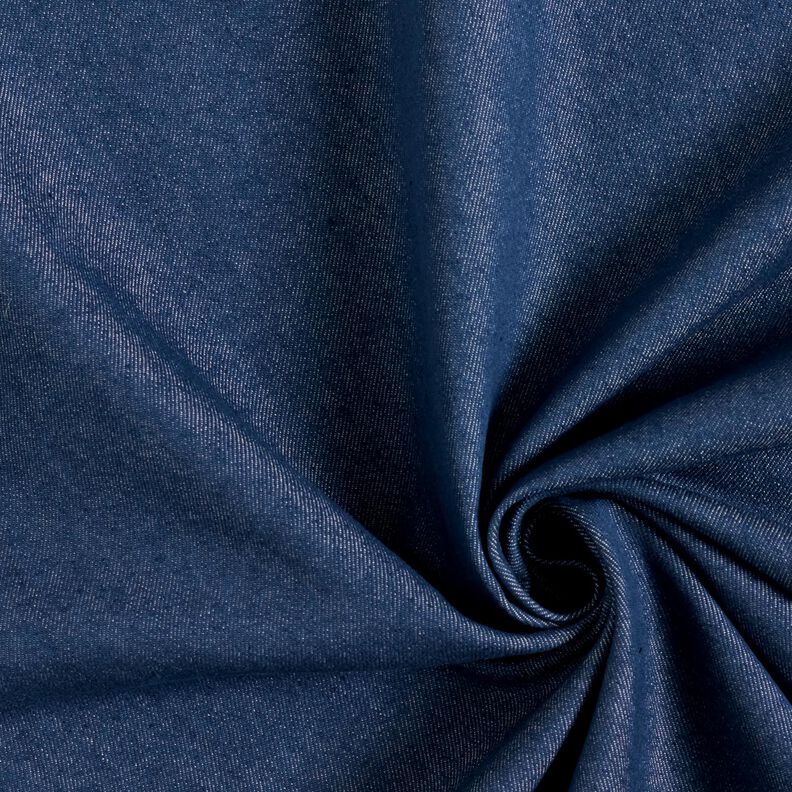 Denim de coton stretch mélangé moyen – bleu jean,  image number 1