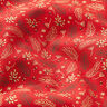 Tissu en coton Popeline Branches et baies – rouge/or,  thumbnail number 2