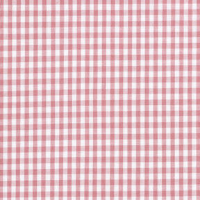 Tissu en coton Vichy à carreaux 0,5 cm – vieux rose/blanc, 