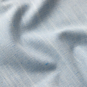 Tissu de décoration Semi-panama Structure légère – bleu clair/beige clair, 