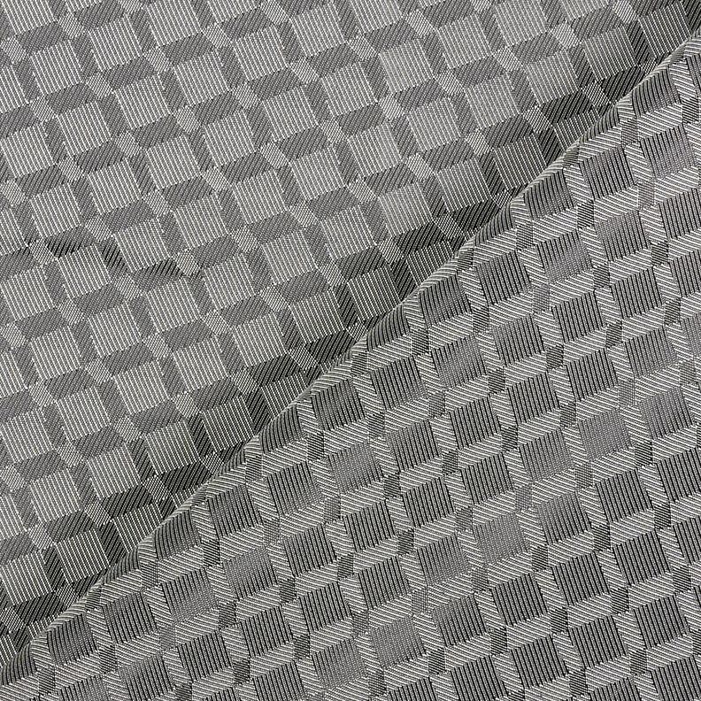 Tissu de doublure Jacquard Losanges – gris,  image number 4