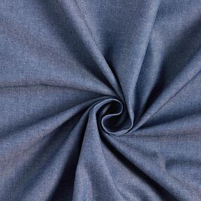 Chambray coton aspect jean – bleu marine, 