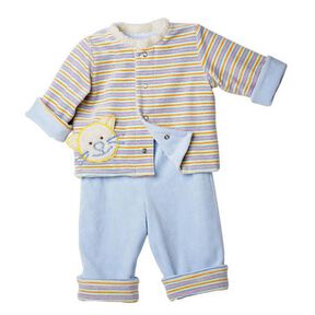 Coordonnés pour bébés : veste / pantalon / grenouillère, Burda 9636, 