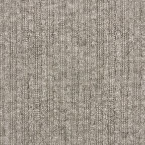 Tissu en maille mélangé Motif torsadé – gris | Reste 70cm, 