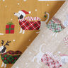 Tissu en coton Cretonne Chiens de Noël – moutarde,  thumbnail number 4