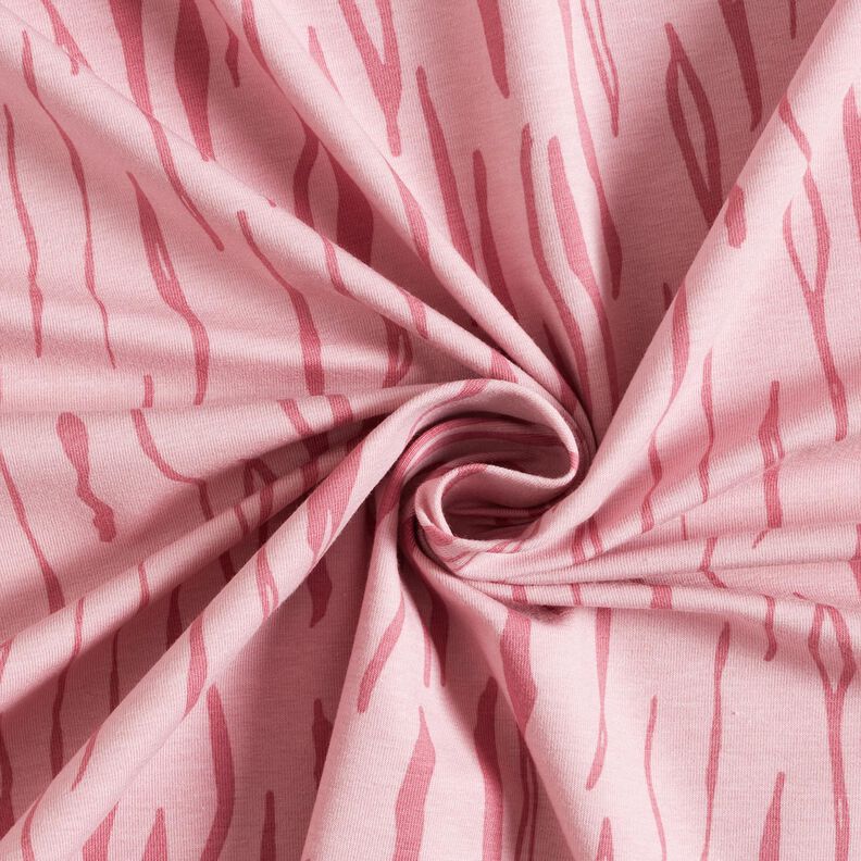 Jersey coton zèbre – vieux rose clair,  image number 3