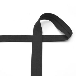 Biais Jersey coton [20 mm] – noir, 