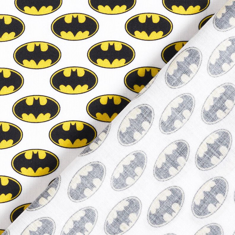 Popeline coton Logo Batman Tissu sous licence | DC Comics – blanc,  image number 4