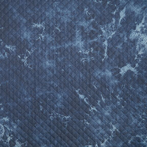 Tissu chambray matelassé en batik – bleu jean, 
