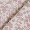 Tissu double gaze de coton Motif aztèque jacquard | by Poppy vieux rose foncé/gris brume,  thumbnail number 6