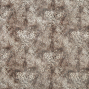 Satin plissé Motif léopard – beige clair, 