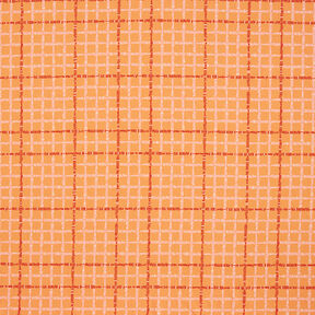 GOTS Jersey coton Carreaux | Tula – orange/terre cuite, 