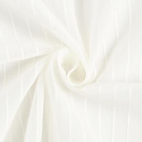 Tissu rideau larges rayures effet fil 300 cm – blanc, 