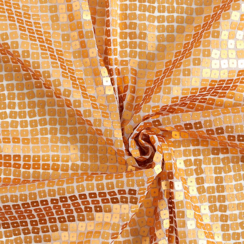 Tissu pailleté Carrés – or métallisé,  image number 3