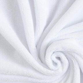 Tissu éponge douillet Bambou Uni – blanc, 
