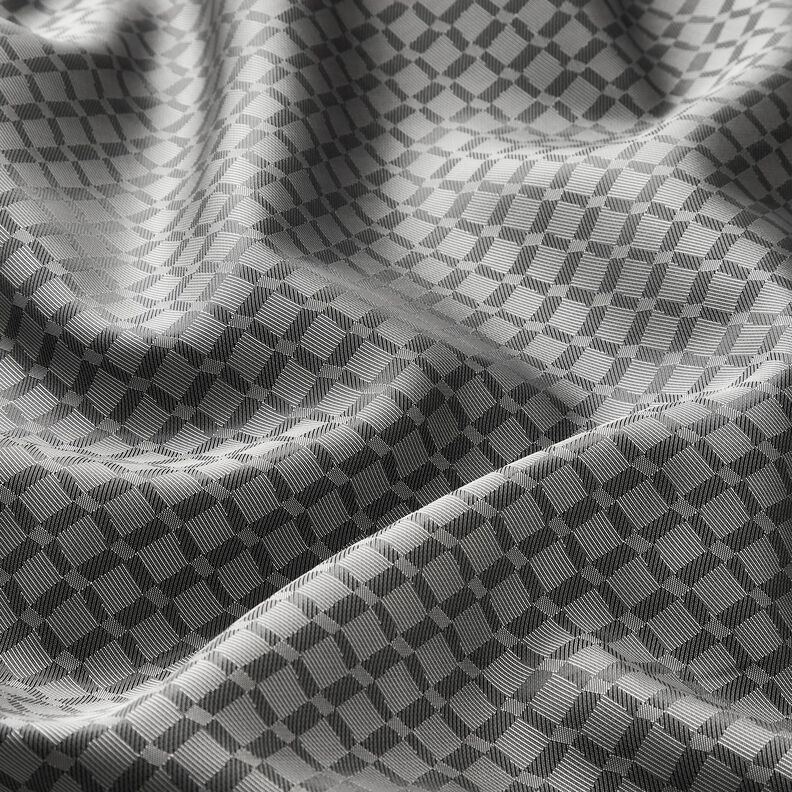 Tissu de doublure Jacquard Losanges – gris,  image number 2