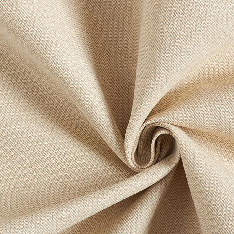 Tissus pour l’extérieur Jacquard Petit zigzag – beige,  image number 1