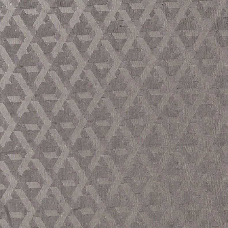 Tissu de doublure Jacquard Formes géométriques – gris,  image number 1