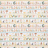 Tissu en coton Popeline Lettres d’animaux – blanc,  thumbnail number 1