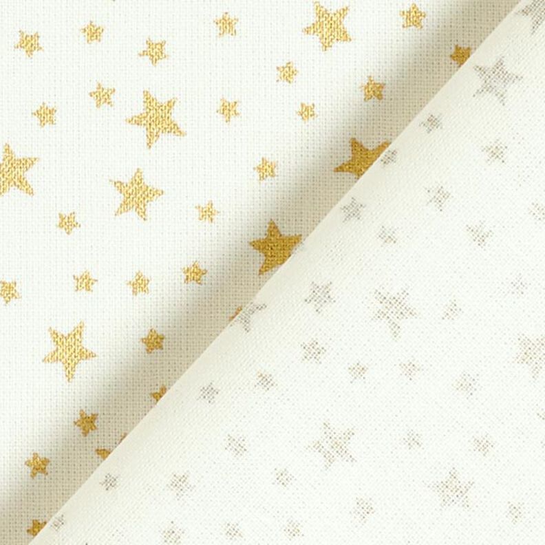 Tissu en coton Cretonne Ciel étoilé de Noël petit – blanc,  image number 5