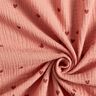 Tissu double gaze de coton verstreute Herzen | by Poppy – vieux rose foncé/bordeaux,  thumbnail number 3