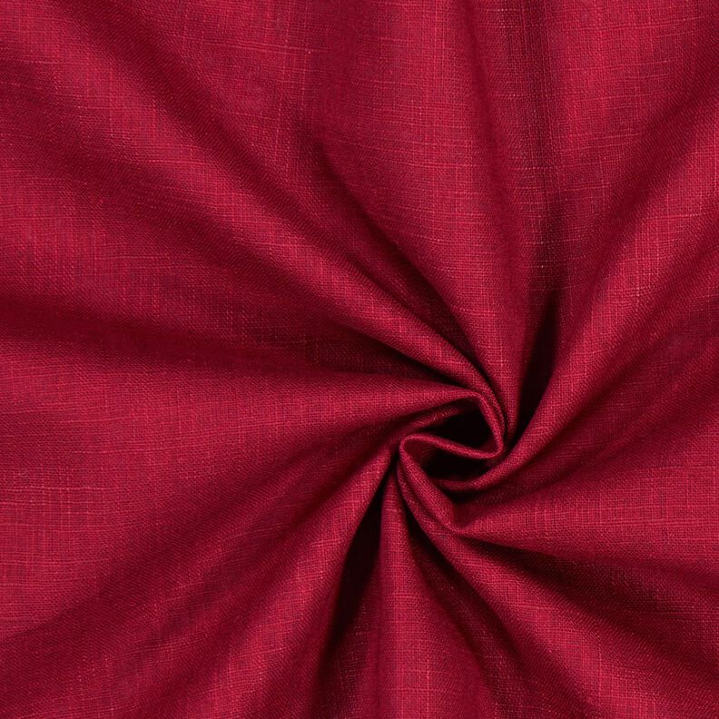 Tissu de lin en ramie mélangée medium – rouge foncé,  image number 1