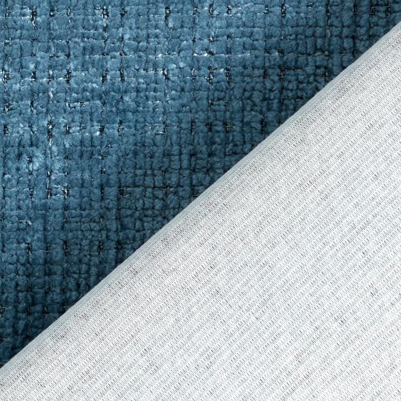 Tissu de revêtement Chenille Uni – bleu jean,  image number 3