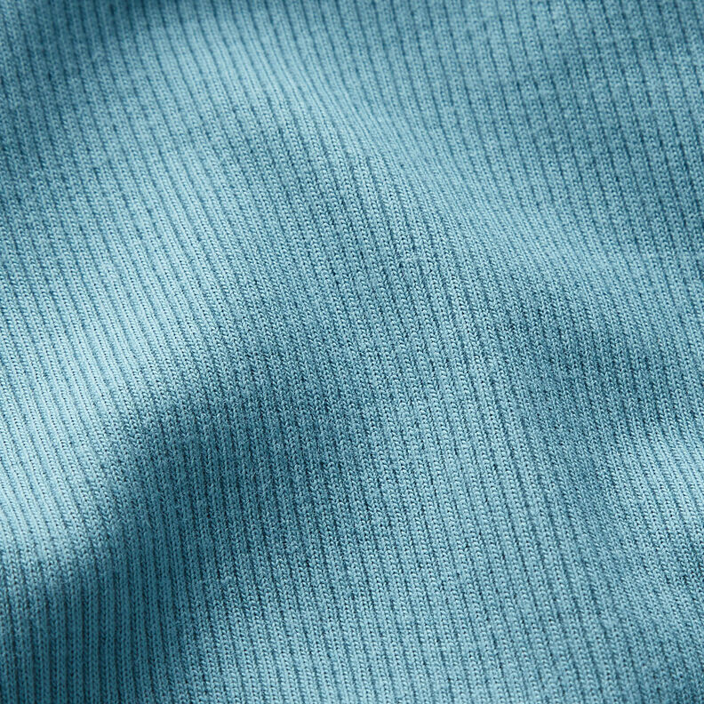 Côtes fines Jersey coton – turquoise,  image number 2