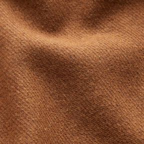 Tissu pour manteau en laine mélangée, uni – marron | Reste 90cm, 