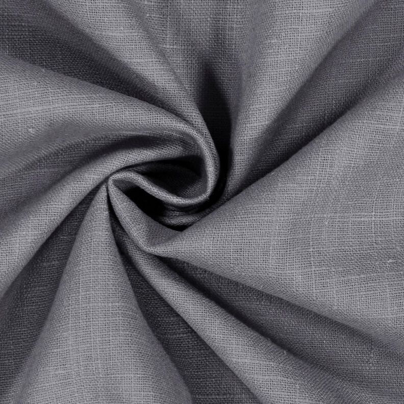 Tissu de lin en ramie mélangée medium – gris,  image number 3