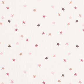 Popeline coton Petites étoiles – ivoire, 