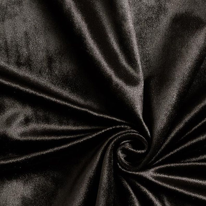 Tissu de décoration Velours – noir,  image number 1