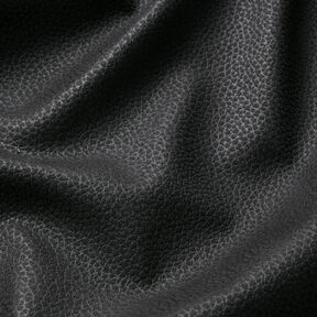 Tissu de revêtement Imitation cuir Structure – noir, 