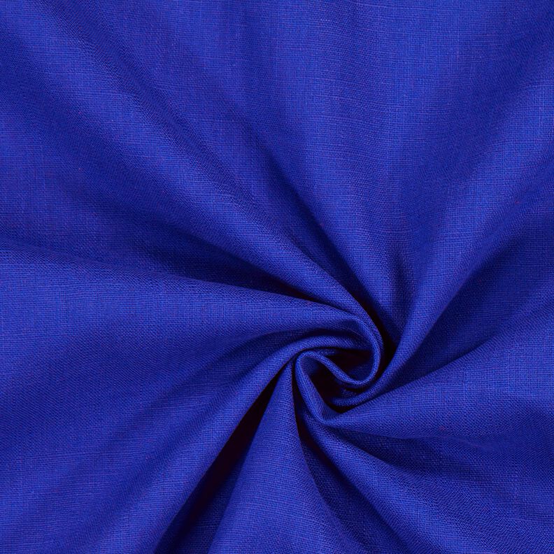 Tissu de lin en ramie mélangée medium – bleu roi,  image number 1