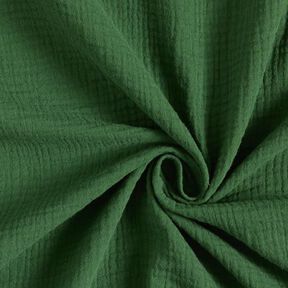 GOTS Tissu double gaze de coton | Tula – vert foncé, 