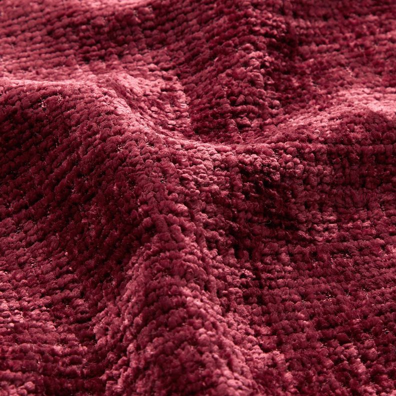 Tissu de revêtement Chenille Uni – rouge foncé,  image number 2