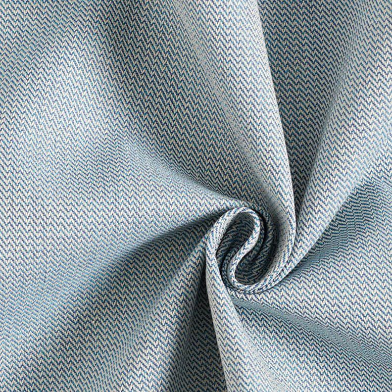 Tissus pour l’extérieur Jacquard Petit zigzag – bleu marine,  image number 1