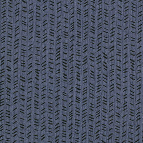 Tissu double gaze de coton Hachure zigzag – bleu nuit, 