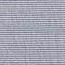 Tissu en coton aspect lin Fines rayures – blanc/bleu marine,  thumbnail number 1