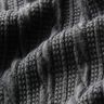 Tricot Cloqué Torsades – anthracite,  thumbnail number 2