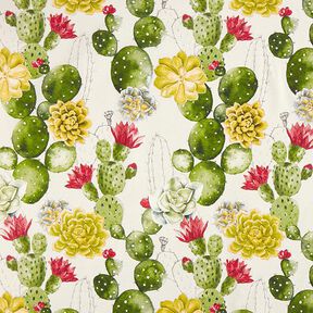 Tissu décoratif Toile Cactus – nature/vert, 
