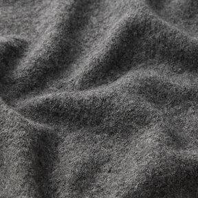 Tissu léger en maille en mélange de viscose et laine – gris foncé, 