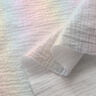 Tissu double gaze de coton Paillettes scintillantes Imprimé feuille | by Poppy blanc,  thumbnail number 4